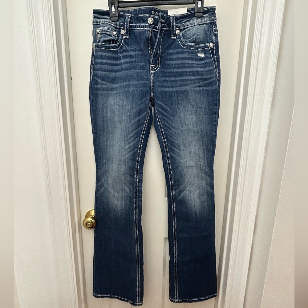 Miss Me Dark Blue Boot Cut Jeans